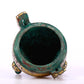 An Archaic Bronze Silver-Inlaid 'Flower' Tripod Censer And Cover