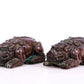 A Marvelous Pair Of Bronze Silver-Inlaid Auspicious Beasts