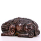 A Marvelous Pair Of Bronze Silver-Inlaid Auspicious Beasts