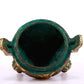 An Archaic Bronze Gold-Inlaid 'Auspicious Beast' Tripod Censer And Cover