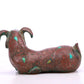 An Archaic Bronze Gold& Silver-Inlaid Ram