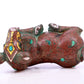 An Archaic Bronze Gold& Silver-Inlaid Ram