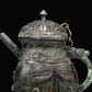 A Marvelous Bronze 'Animal Mask' Tripod Ewer With Inscriptions