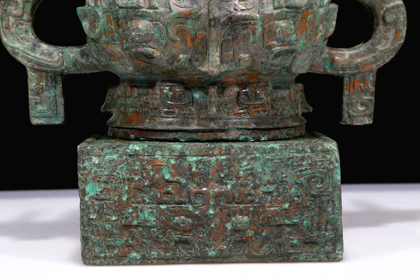 A Marvelous Bronze 'Animal Mask' Censer With Inscriptions