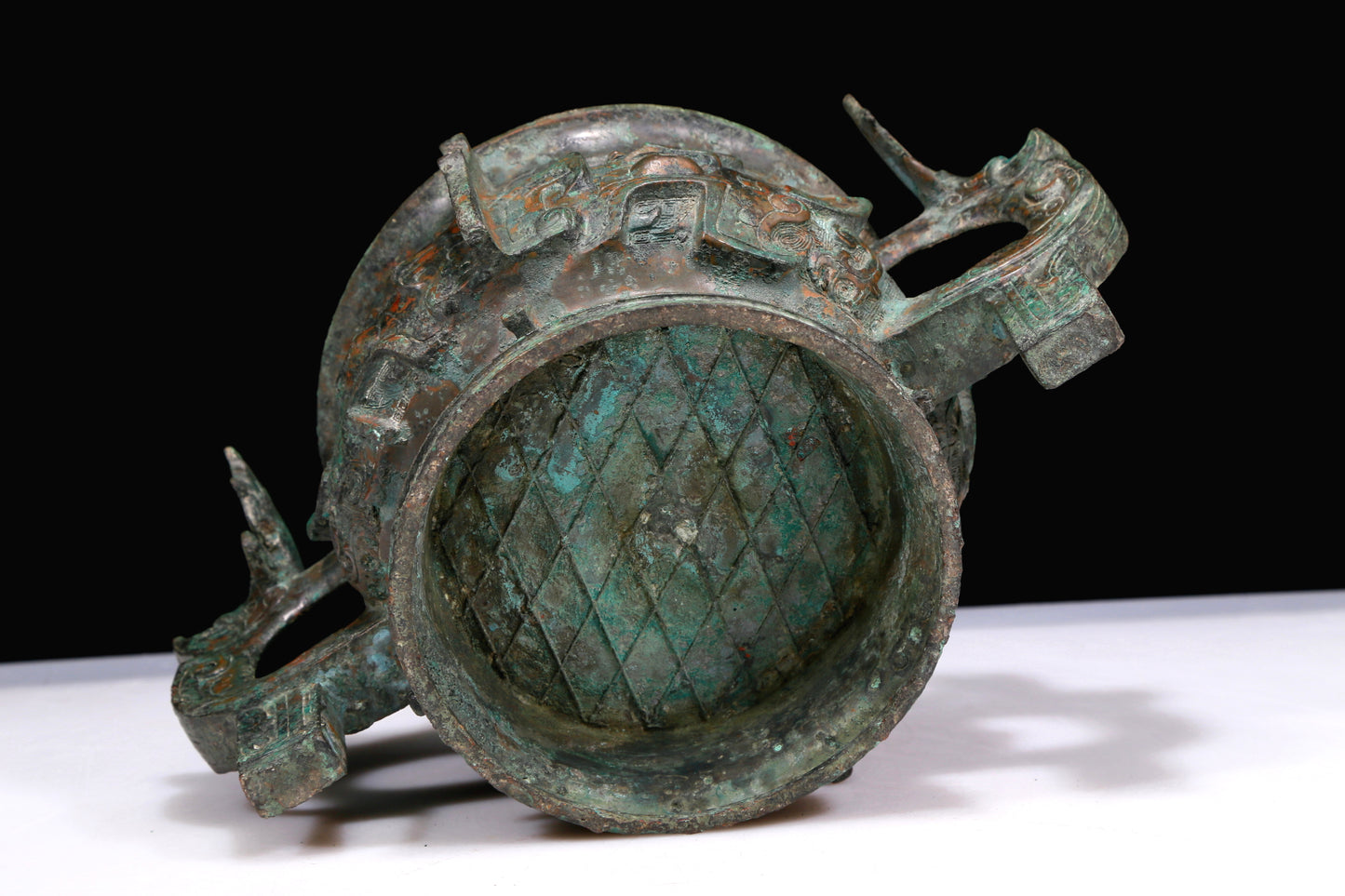 A Marvelous Bronze 'Animal Mask' Censer With Inscriptions