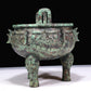 A Marvelous Bronze 'Animal Mask' Tripod Censer With Inscriptions