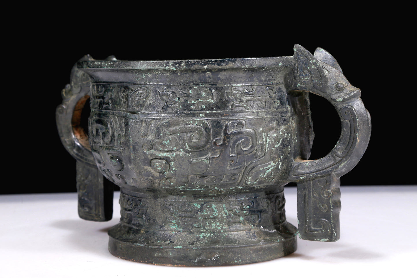 A Marvelous Bronze 'Animal Mask' Censer