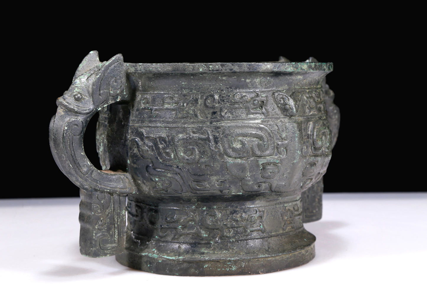 A Marvelous Bronze 'Animal Mask' Censer