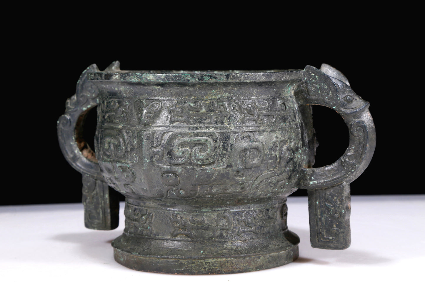 A Marvelous Bronze 'Animal Mask' Censer