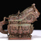 A Marvelous Bronze 'Animal Mask' Ewer And Cover With Inscriptions