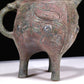 A Marvelous Bronze 'Animal Mask' Tripod Ewer With Inscriptions