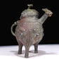 A Marvelous Bronze 'Animal Mask' Tripod Ewer With Inscriptions