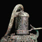 A Marvelous Bronze 'Auspicious Beast' Oil-Lamp