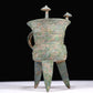 A Superb Bronze 'Animal Mask' Tripod Cup