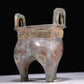A Superb Bronze 'Animal Mask' Tripod Censer With Inscriptions