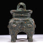 A Superb Bronze 'Animal Mask' Censer
