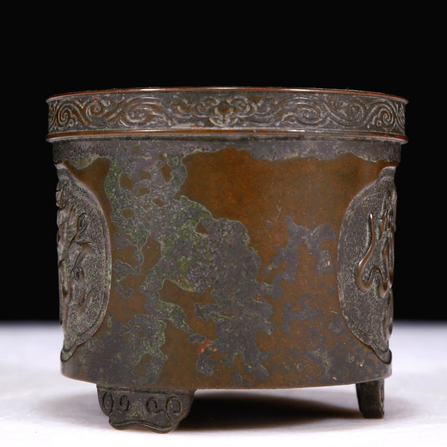 A Superb Bronze 'Arabic' Tripod Censer