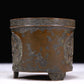 A Superb Bronze 'Arabic' Tripod Censer