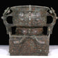 A Huge Superb Bronze 'Animal Mask' Censer With Inscriptions