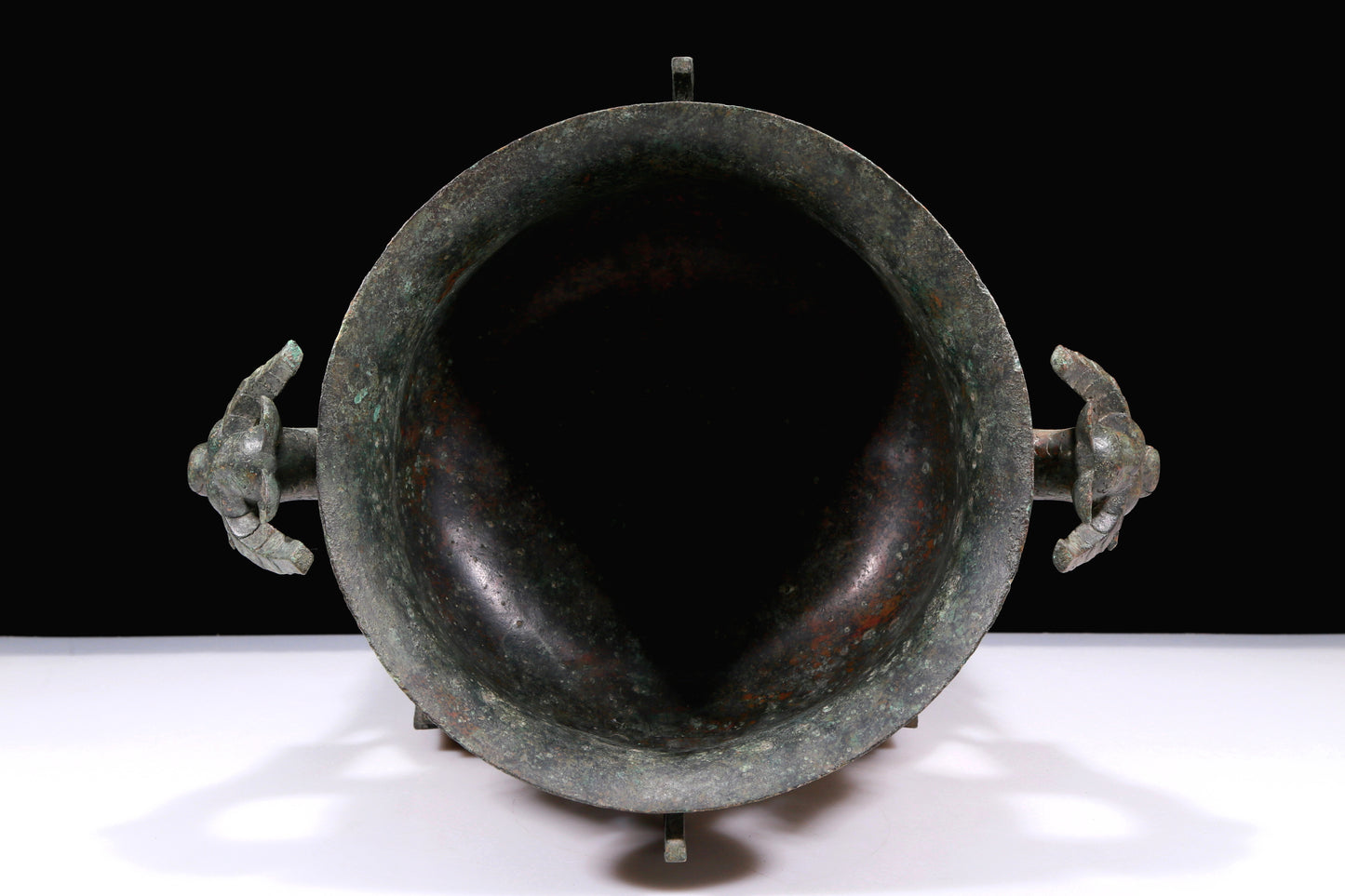 A Huge Superb Bronze 'Animal Mask' Censer With Inscriptions