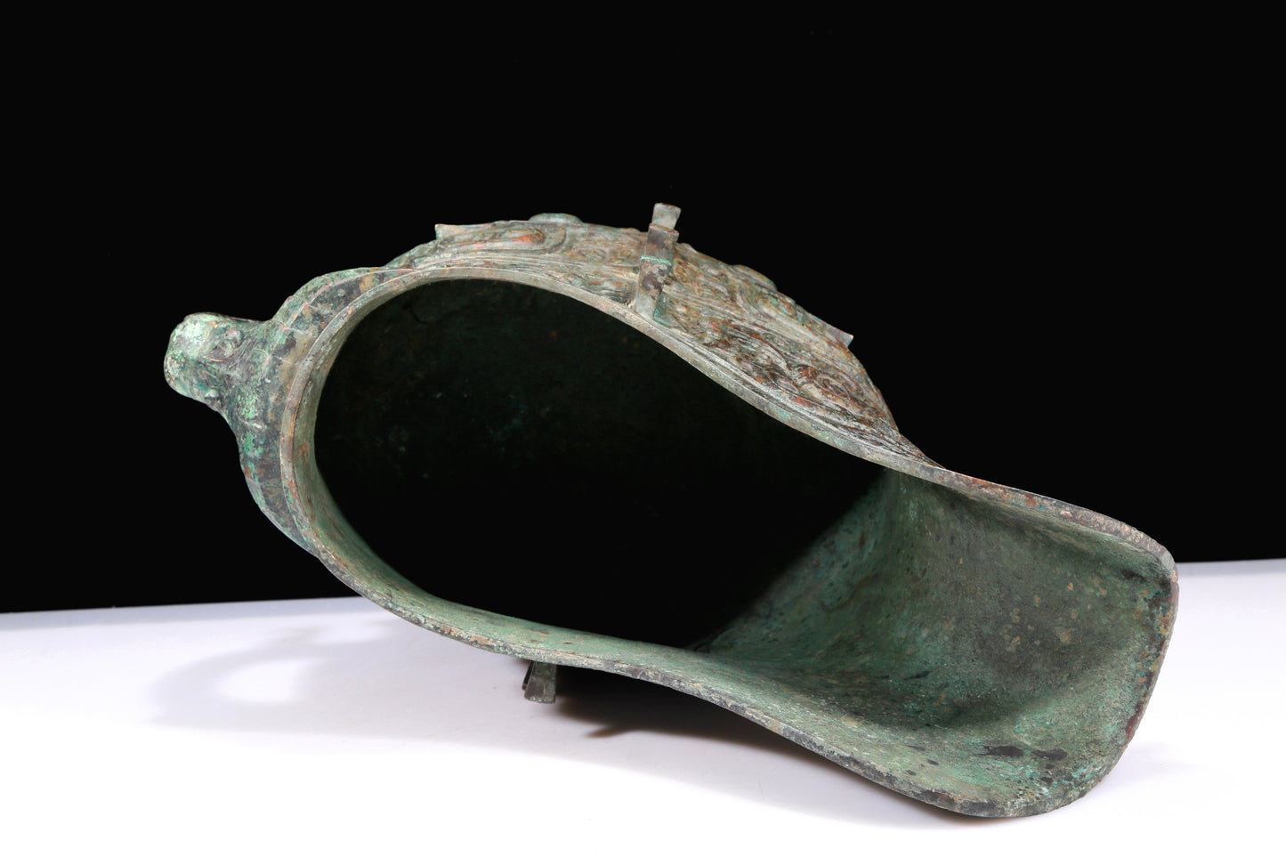 A Huge Superb Bronze 'Animal Mask' Ewer And Cover With Inscriptions