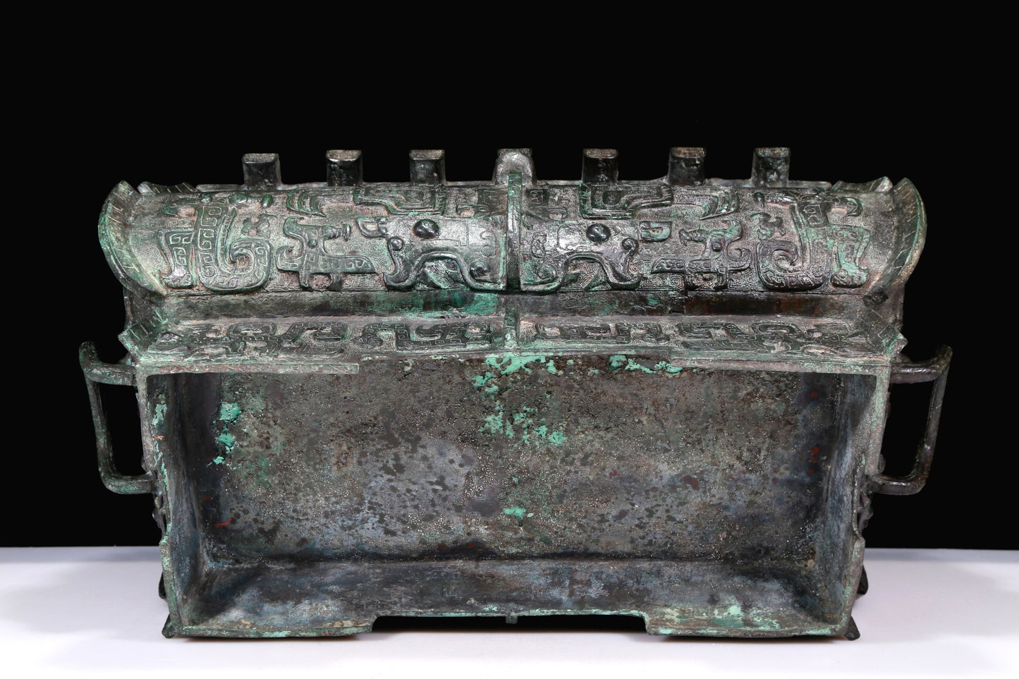 A Huge Superb Bronze 'Auspicious Beast' Jar With Inscriptions