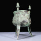 A Superb Bronze 'Auspicious Beast' Tripod Cup With Inscriptions