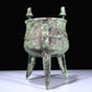 A Superb Bronze 'Auspicious Beast' Tripod Cup With Inscriptions