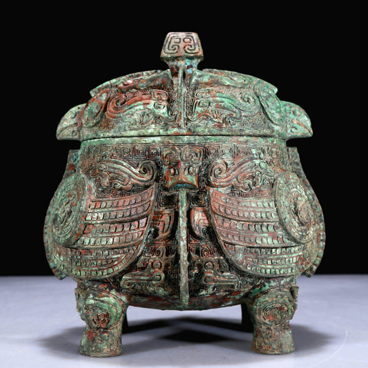 A Superb Bronze 'Auspicious Beast' Jar