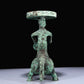 A Superb Bronze 'Auspicious Beast' Oil-Lamp