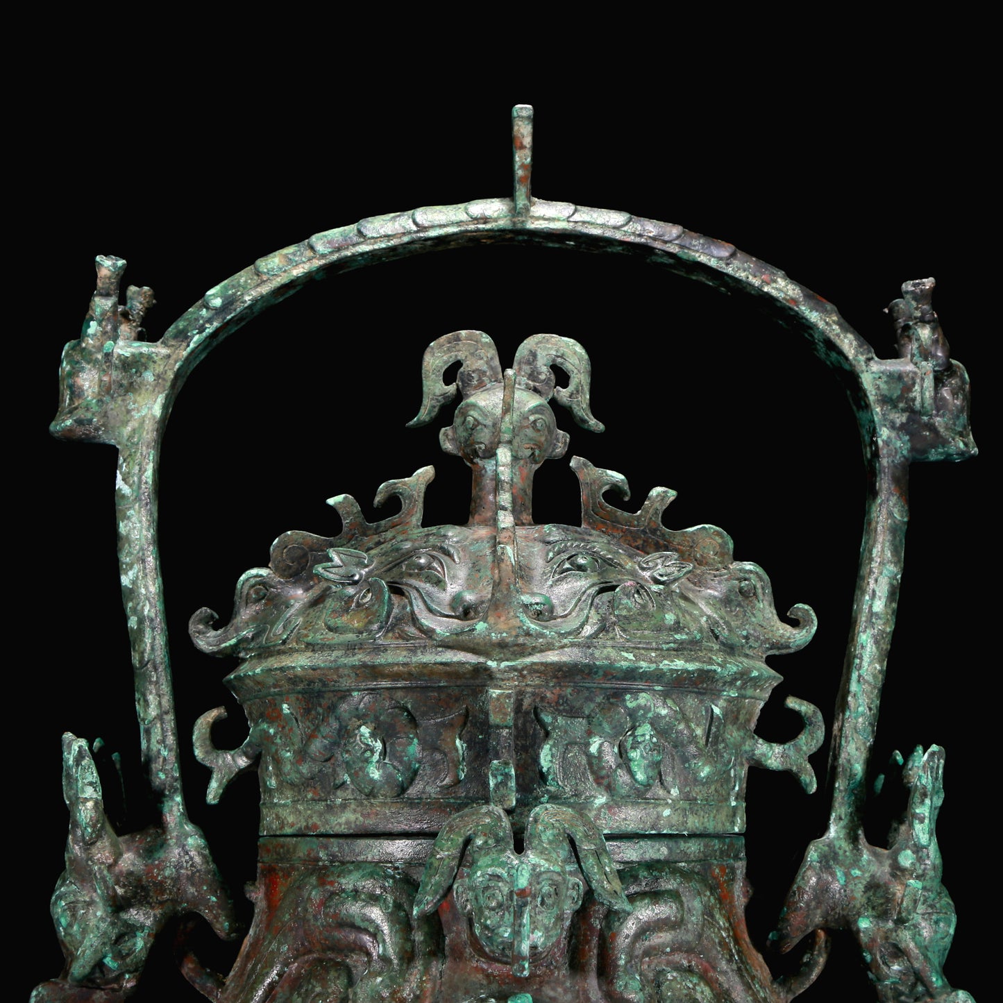 A Superb Bronze 'Auspicious Beast' Jar With Inscriptions
