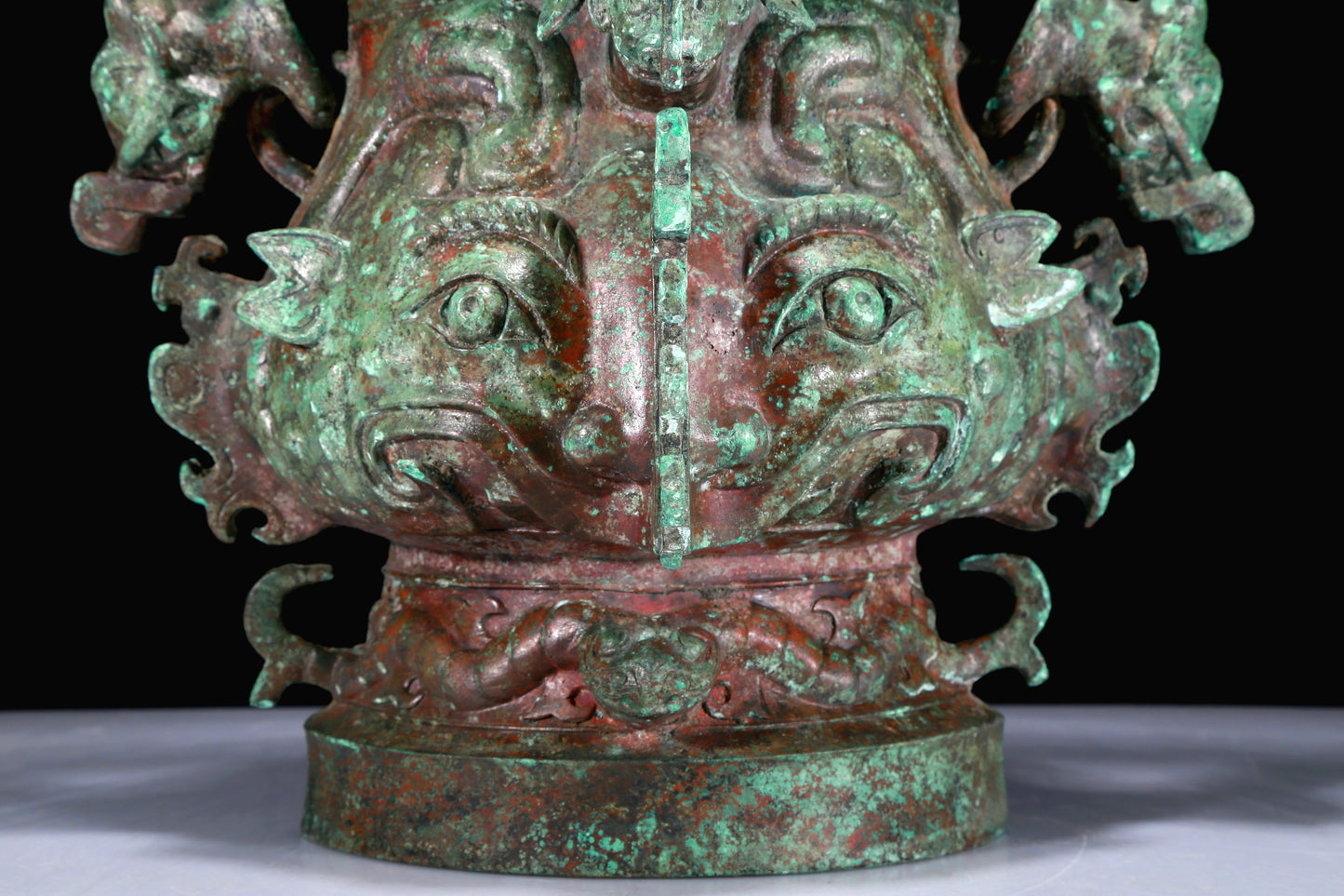 A Superb Bronze 'Auspicious Beast' Jar With Inscriptions