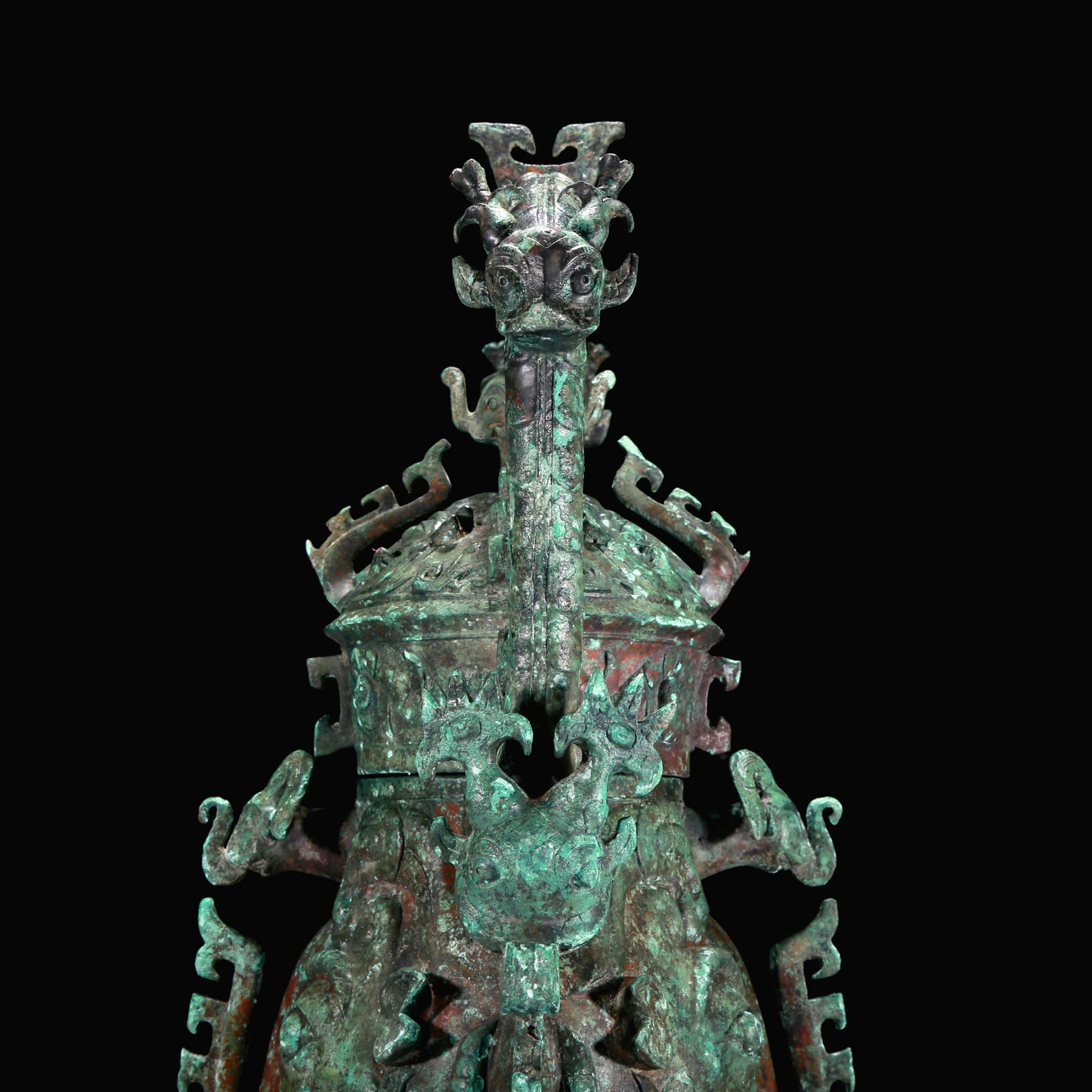 A Superb Bronze 'Auspicious Beast' Jar With Inscriptions