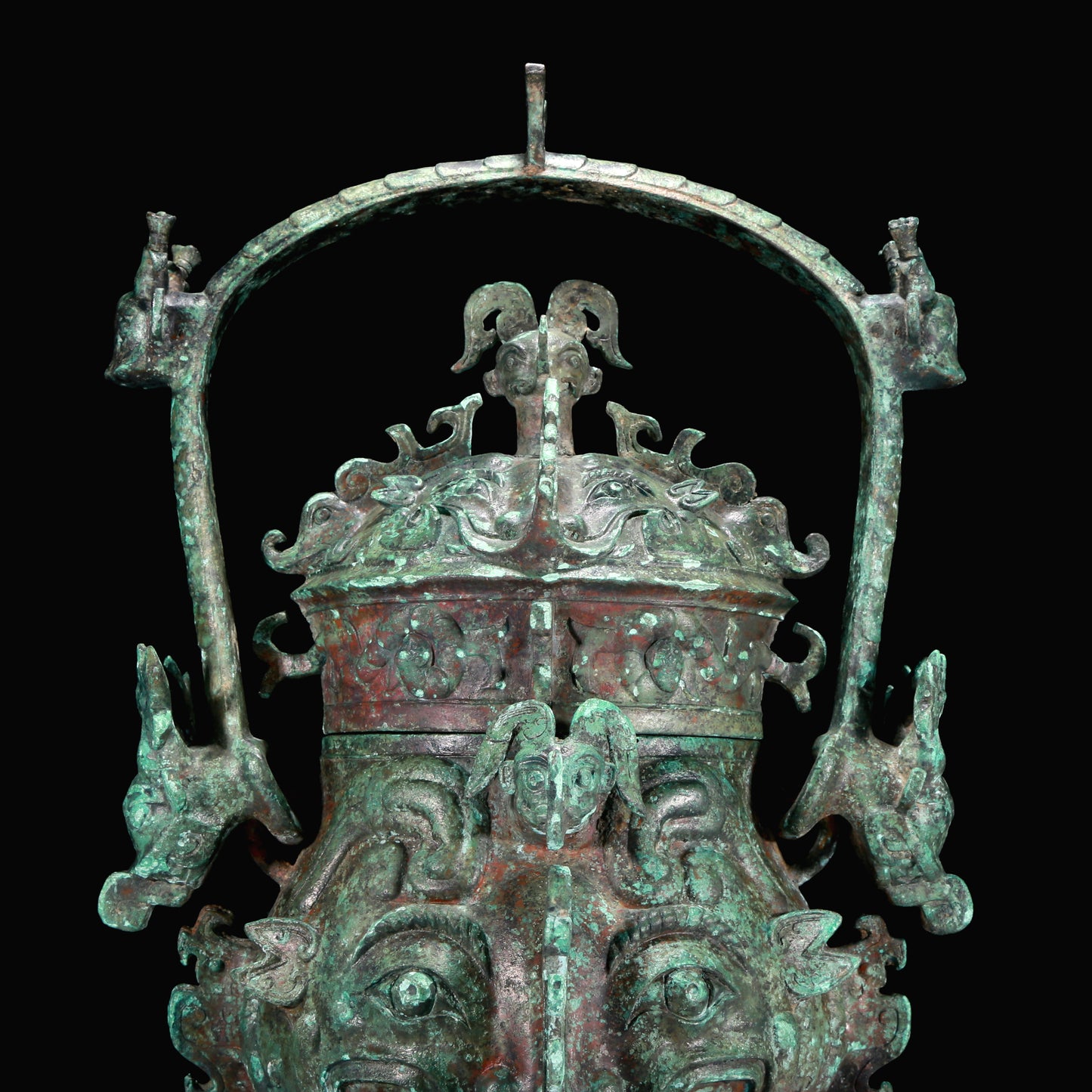 A Superb Bronze 'Auspicious Beast' Jar With Inscriptions