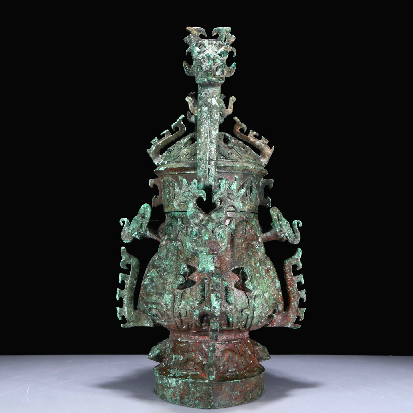 A Superb Bronze 'Auspicious Beast' Jar With Inscriptions