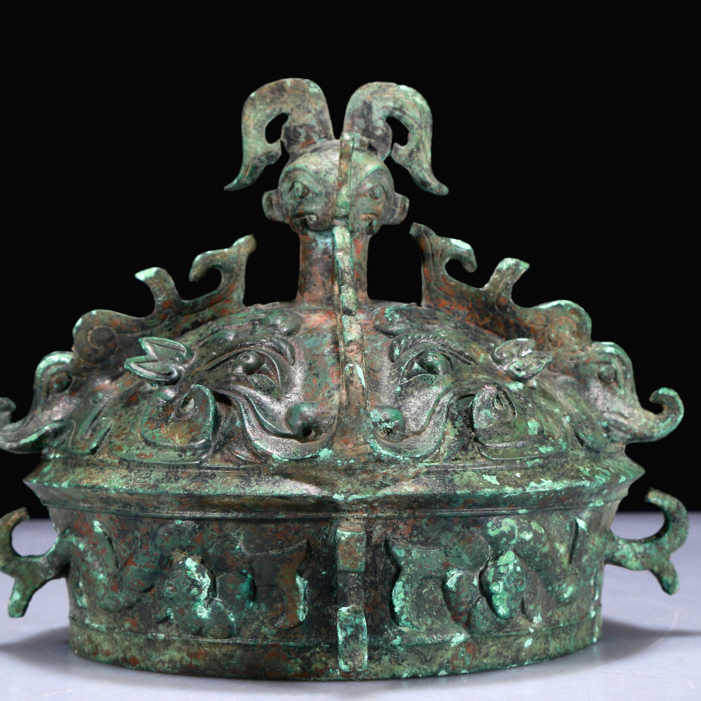 A Superb Bronze 'Auspicious Beast' Jar With Inscriptions