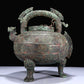 A Superb Bronze 'Dragon' Tripod Ewer With Inscriptions