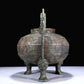 A Superb Bronze 'Dragon' Tripod Ewer With Inscriptions