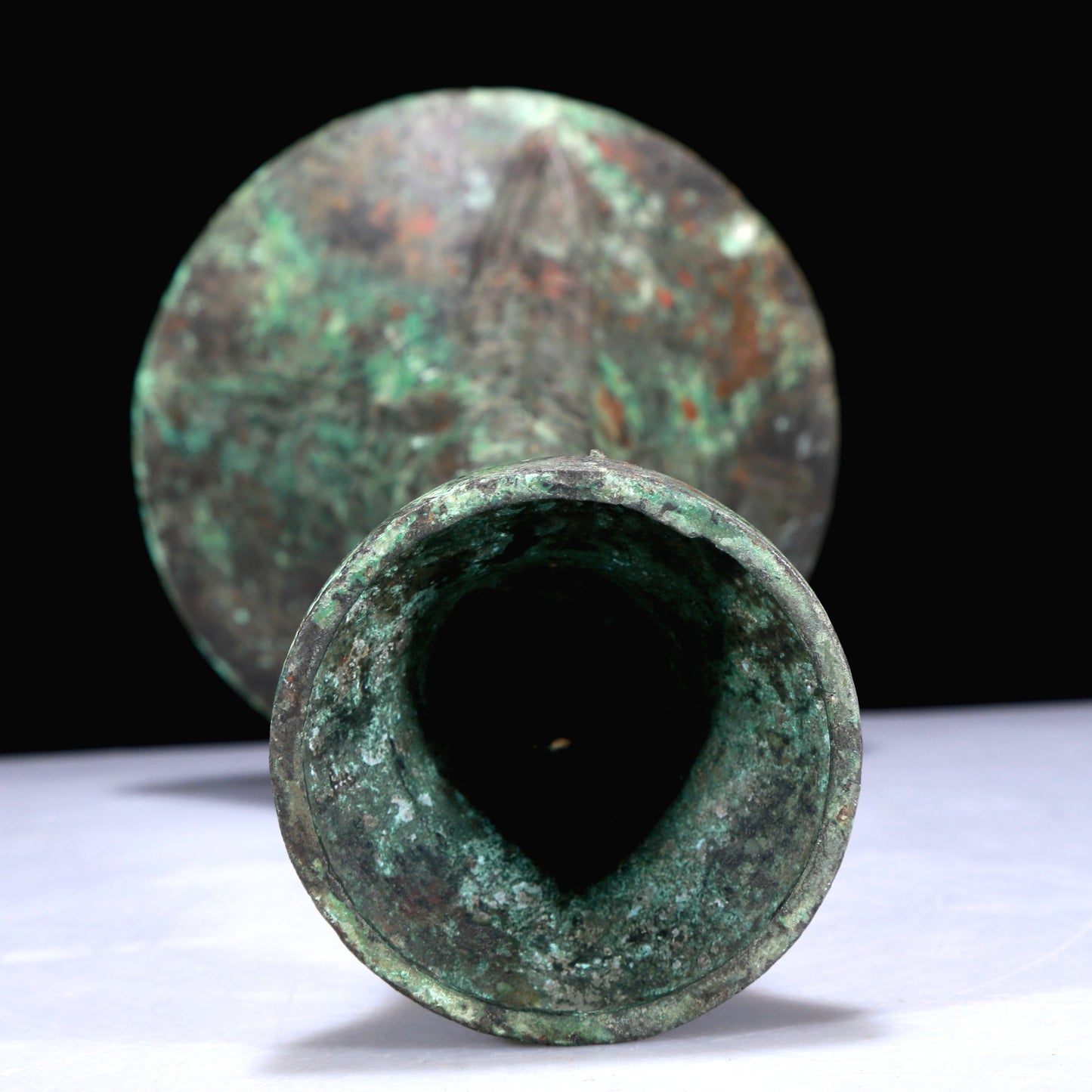A Superb Bronze 'Animal Mask' Vase