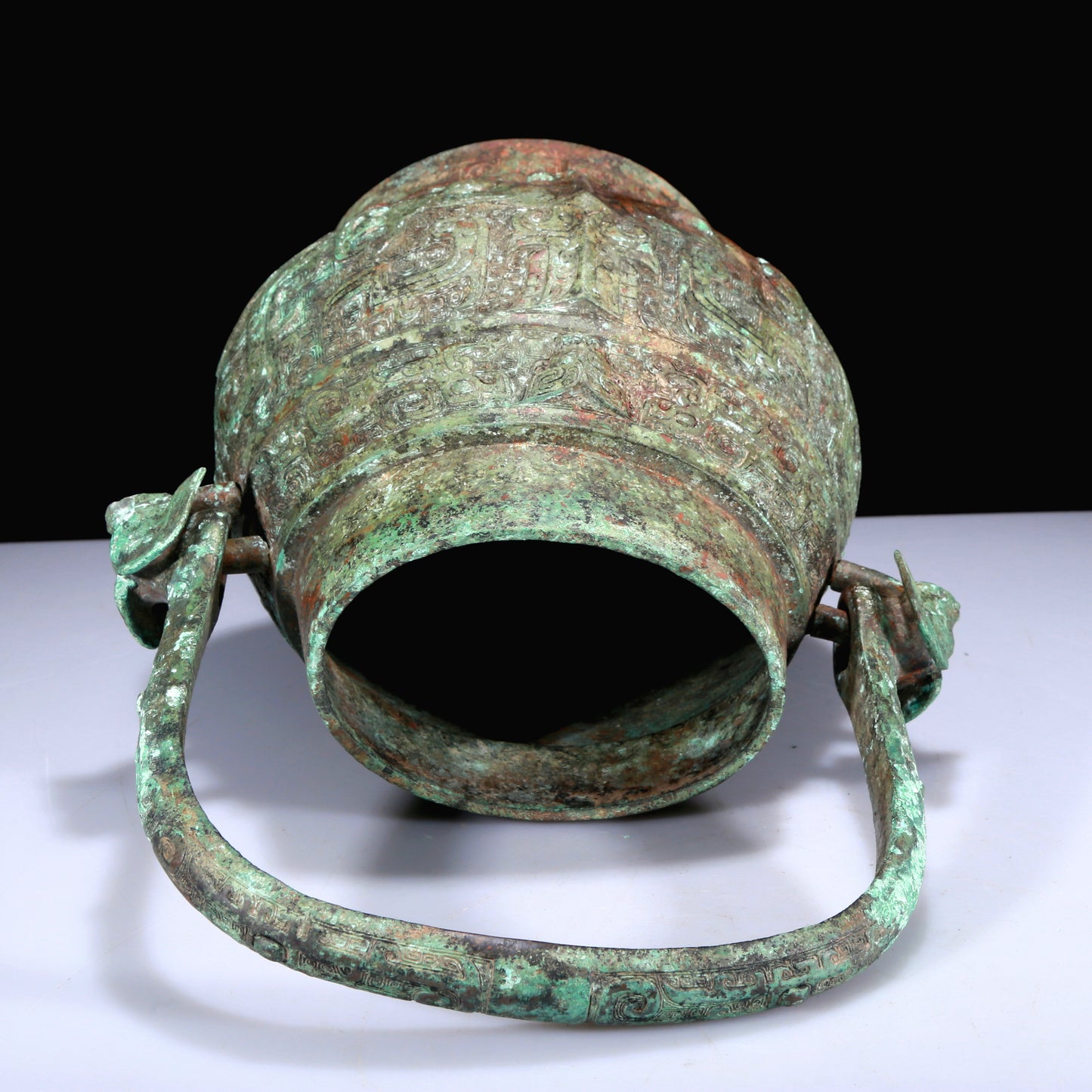 A Superb Bronze 'Animal Mask' Jar With Inscriptions