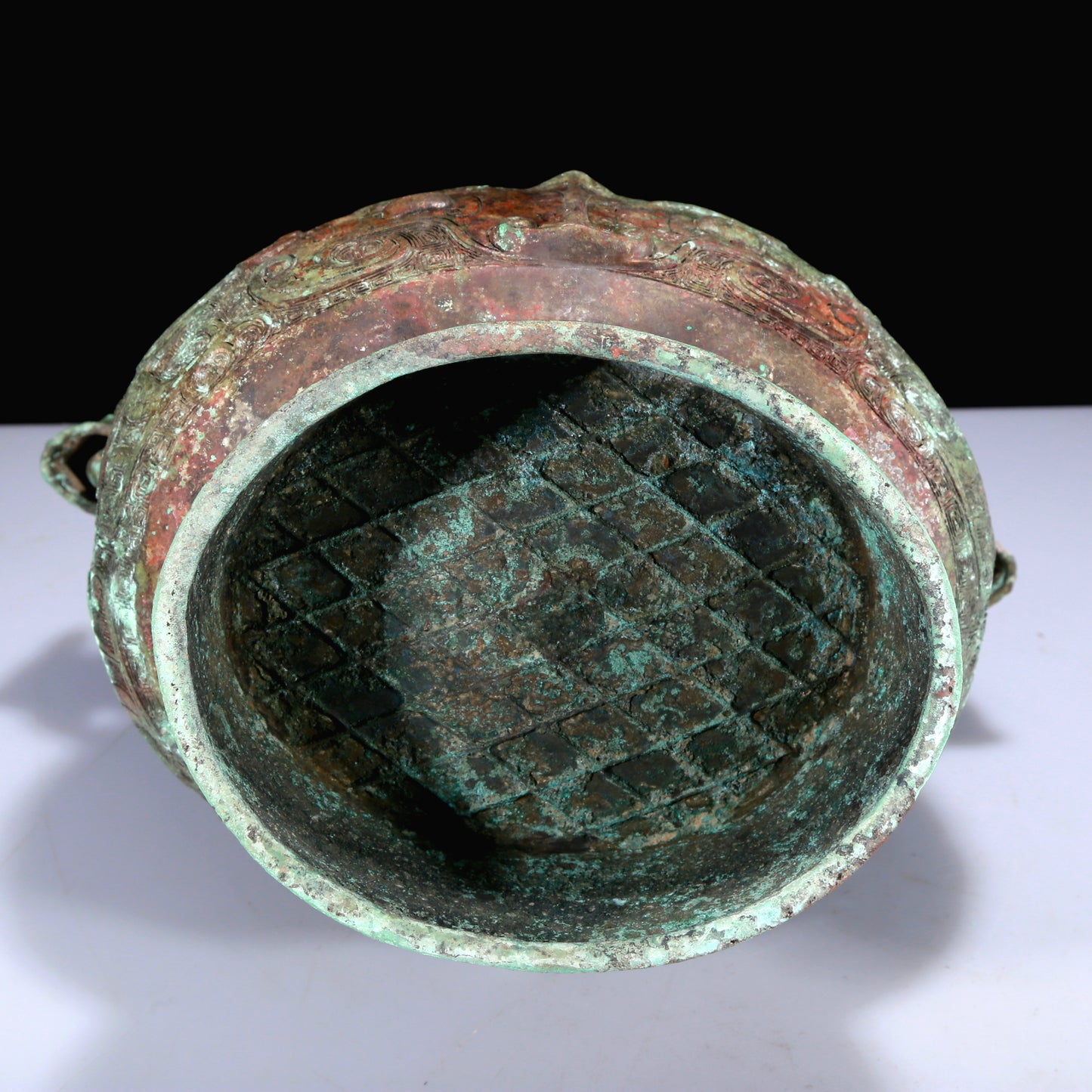 A Superb Bronze 'Animal Mask' Jar With Inscriptions