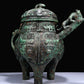 A Superb Bronze 'Animal Mask' Tripod Ewer With Inscriptions