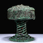 A Superb Bronze 'Dragon' Beast-Handled Stem-Censer And Cover With Inscriptions