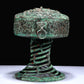 A Superb Bronze 'Dragon' Beast-Handled Stem-Censer And Cover With Inscriptions