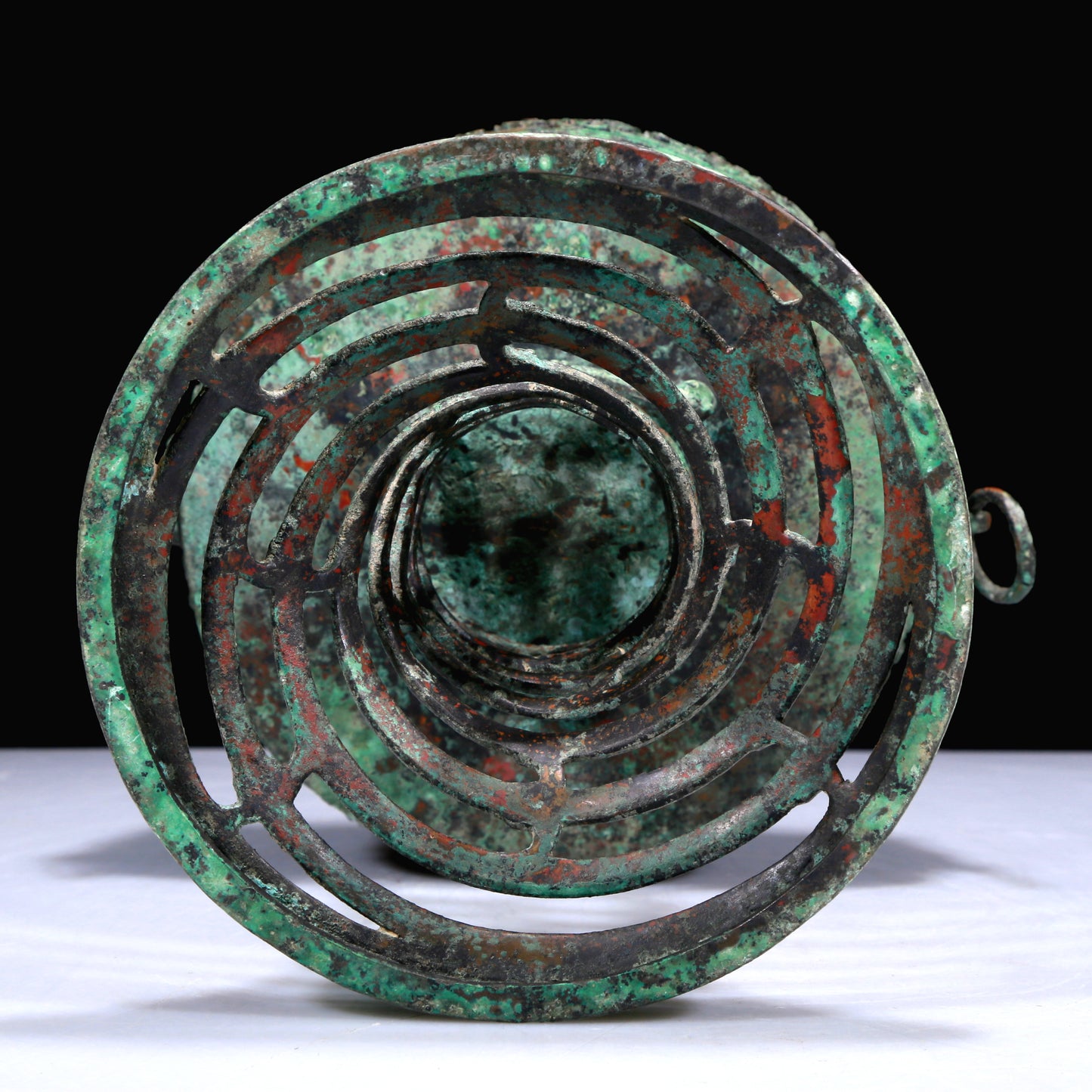 A Superb Bronze 'Dragon' Beast-Handled Stem-Censer And Cover With Inscriptions