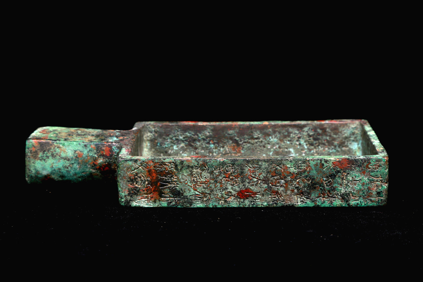A Superb Bronze Measuring Vessel With Inscriptions