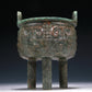 A Wonderful Bronze 'Animal Mask' Tripod Censer With Inscriptions