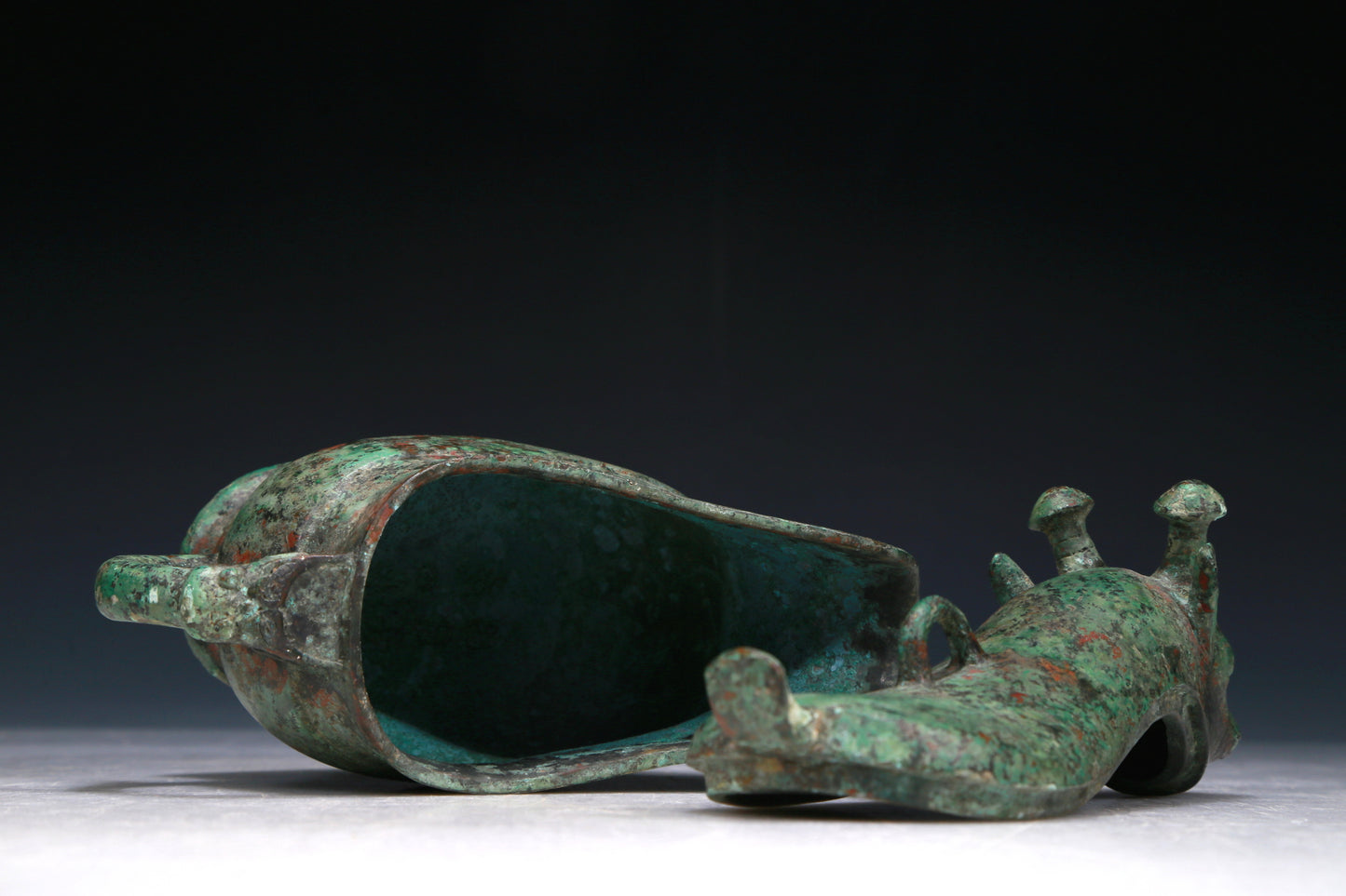 A Wonderful Bronze 'Auspicious Beast' Ewer With Inscriptions