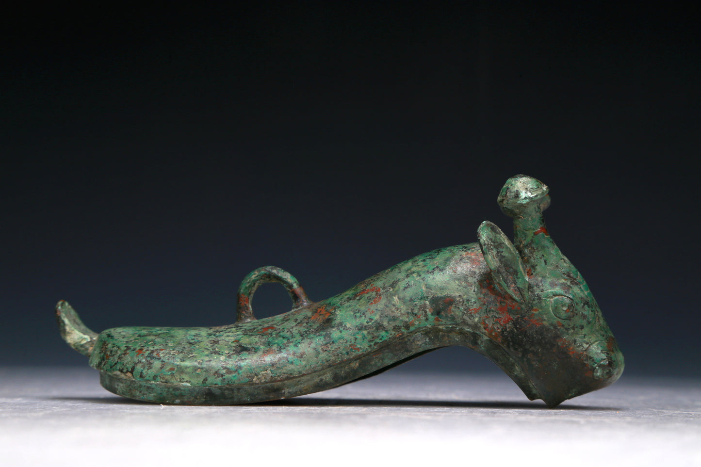 A Wonderful Bronze 'Auspicious Beast' Ewer With Inscriptions