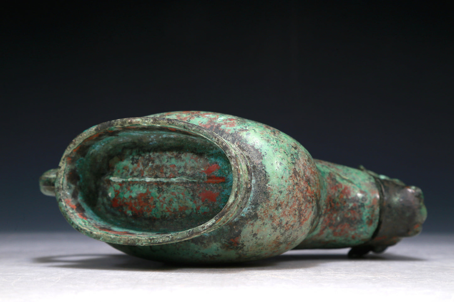 A Wonderful Bronze 'Auspicious Beast' Ewer With Inscriptions